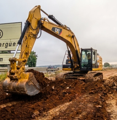 Nivellement de plateforme industrielle et logistique à Châteauroux